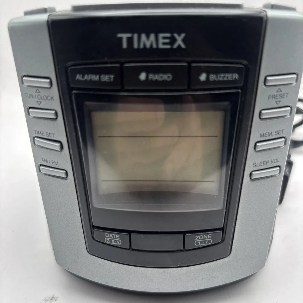 Timex T301B Dual Alarm Clock Radio | Used Digital Clock with FM Radio & Snooze:1